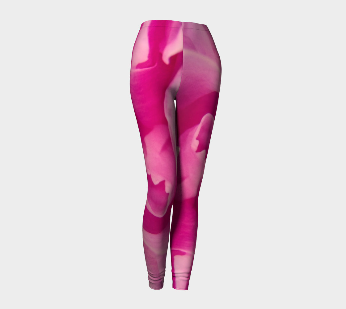 Pink Rose Solid Leggings