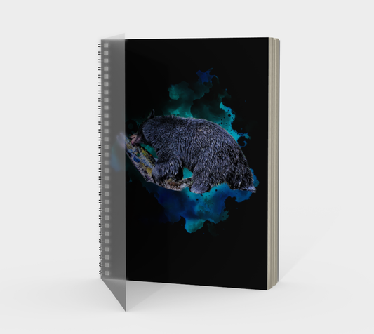 Salmon Seeker Bear Ucluelet Spiral Notebook