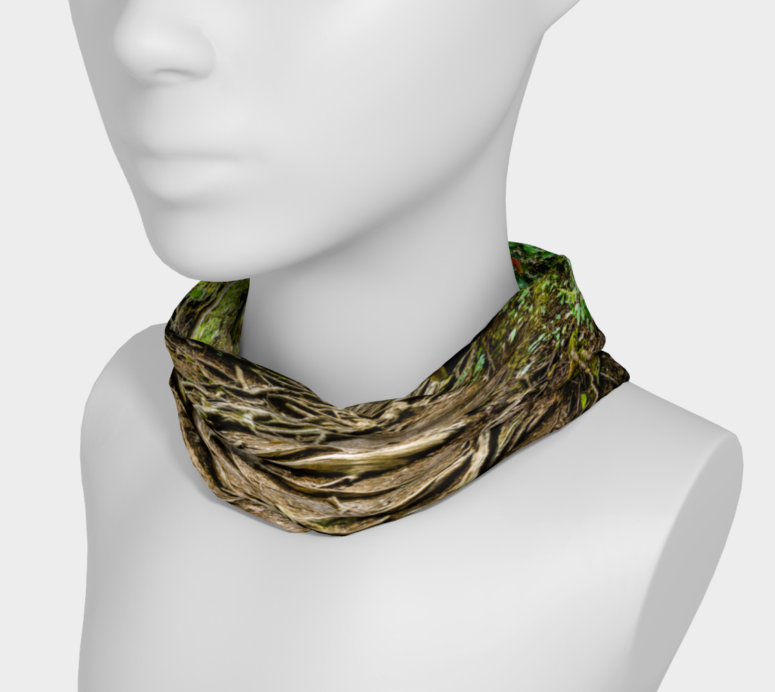 Headband and or neck gaiter with an image of Nymph Falls Trail.