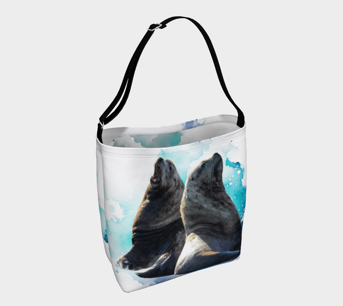 Sea Lions Communication Neoprene Day Tote