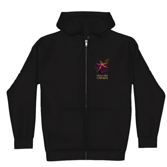 Star Track Vancouver Island Canada Premium Zipper Hoodie front