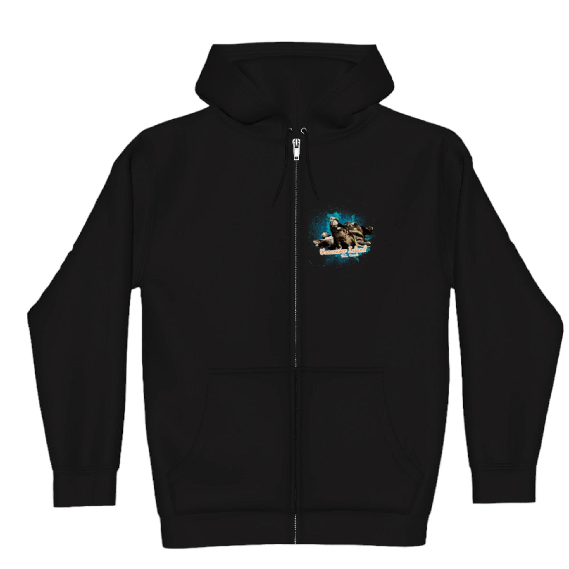 What's Up Sea Lions Vancouver Island BC Canada Premium Zipper Hoodie