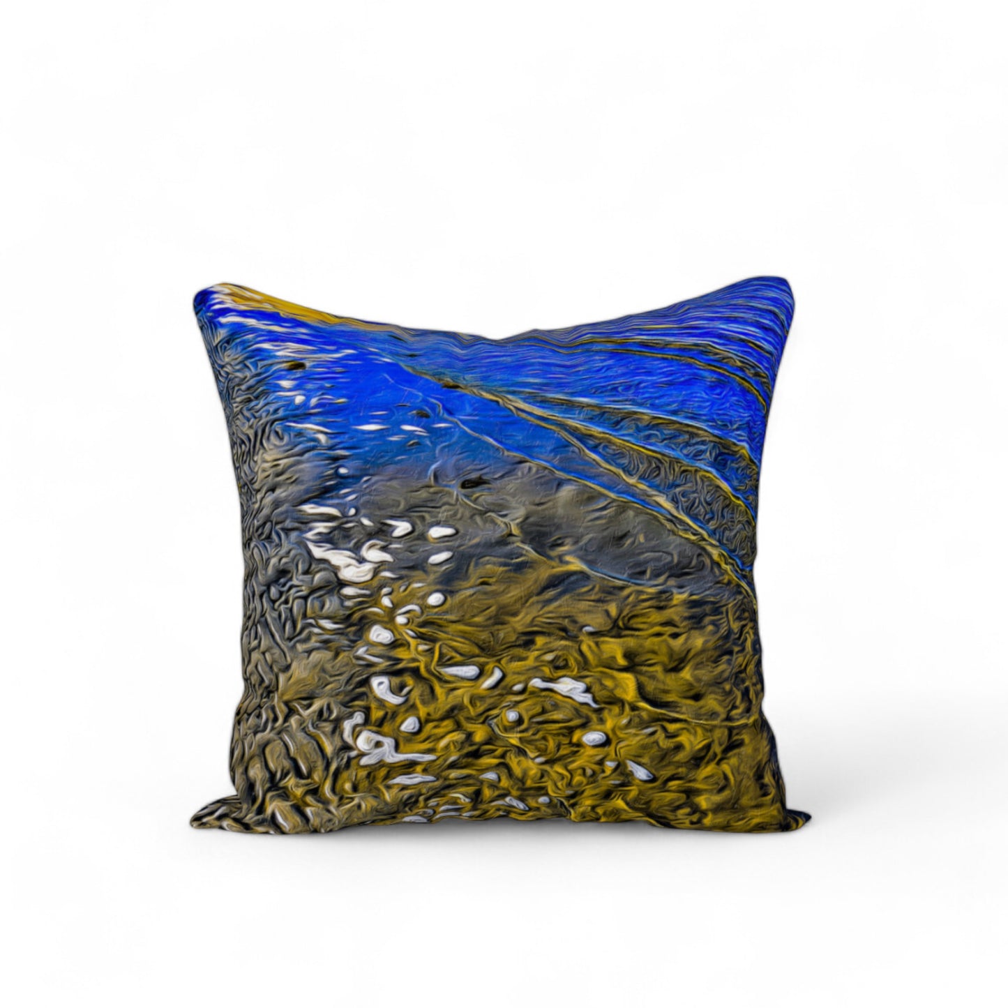 Ebb and Flow 18"x18" Throw Pillow Cover