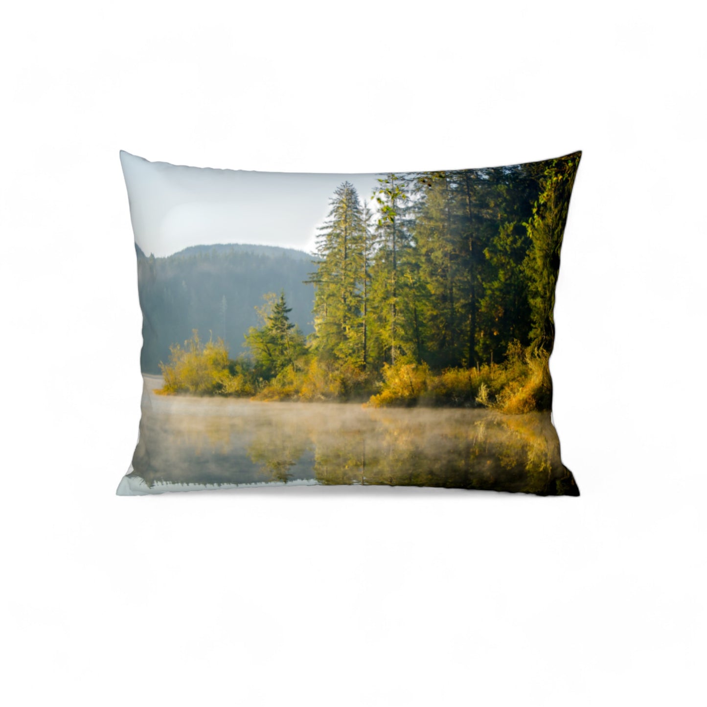 Fairy Lake Sunrise 26"x20" Throw Pillow Cover