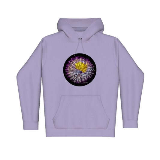 Spotlight Sand Dollar Premium Pullover Hoodie. The image is of a sand dollar.