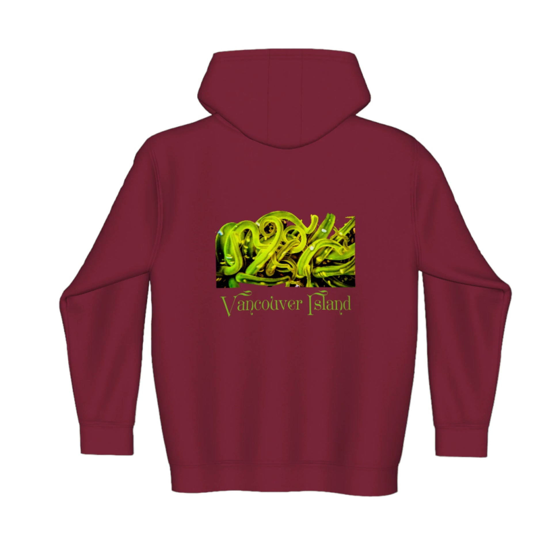 Vancouver Island Sea Anemone Premium Zipper Hoodie back