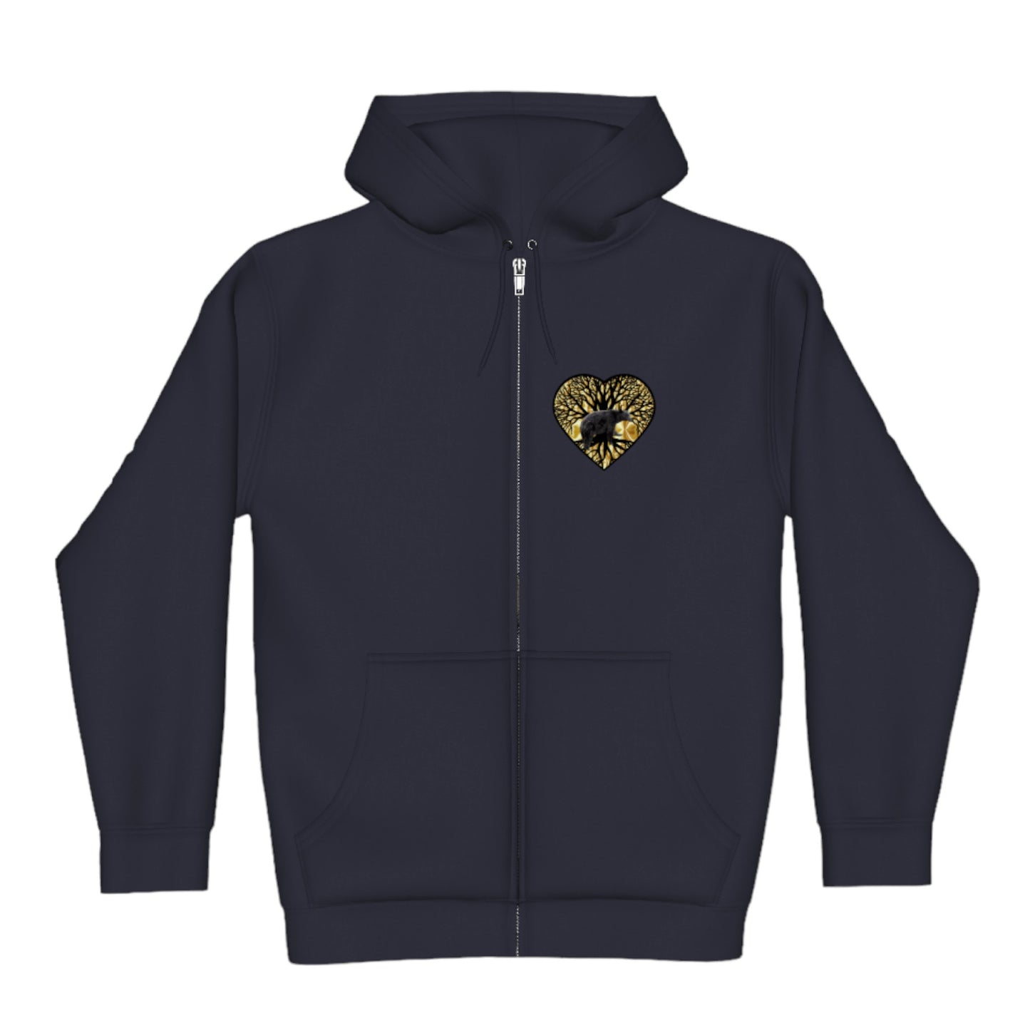 Bear Heart Premium Zipper Hoodie front