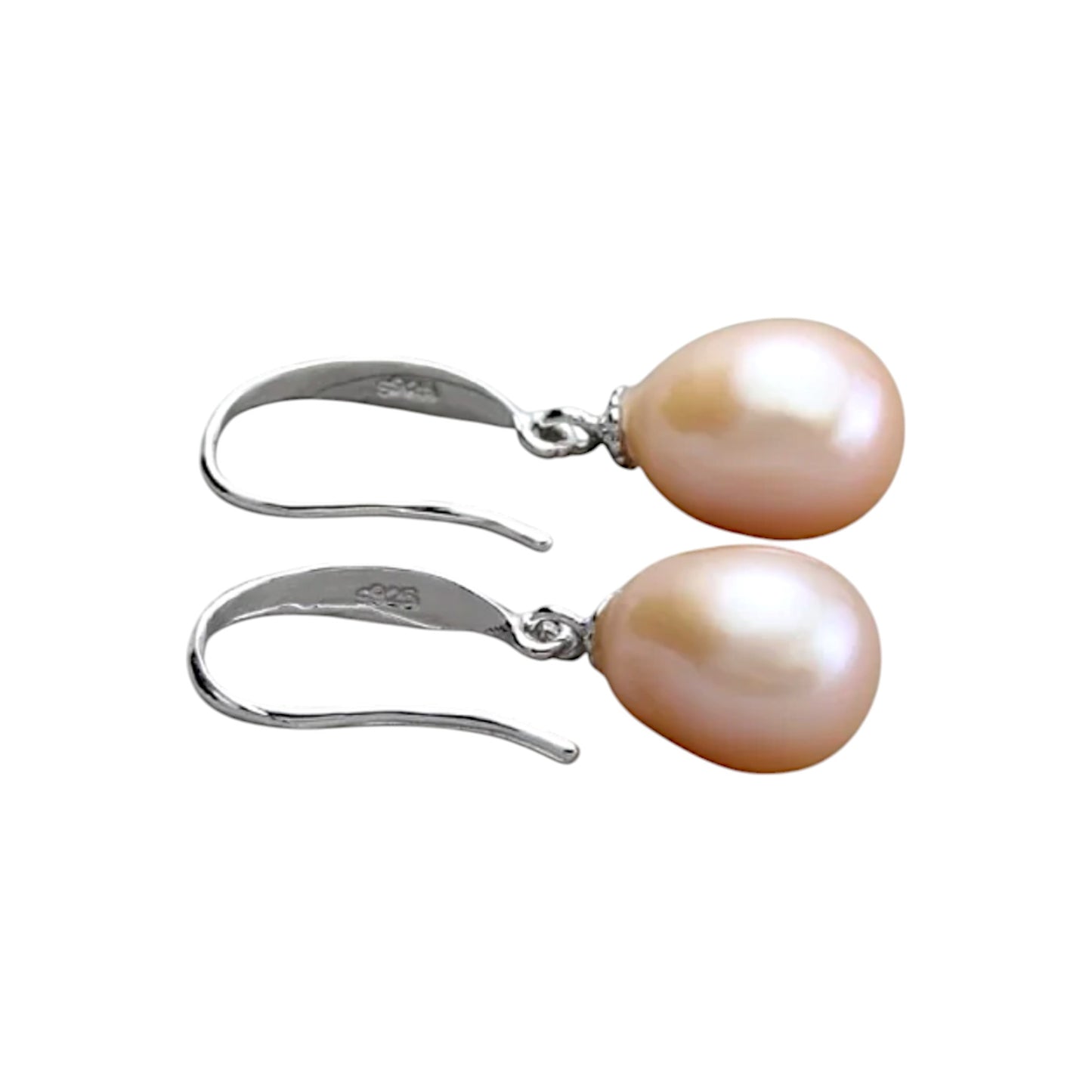 Pink Pearl Drop Earrings