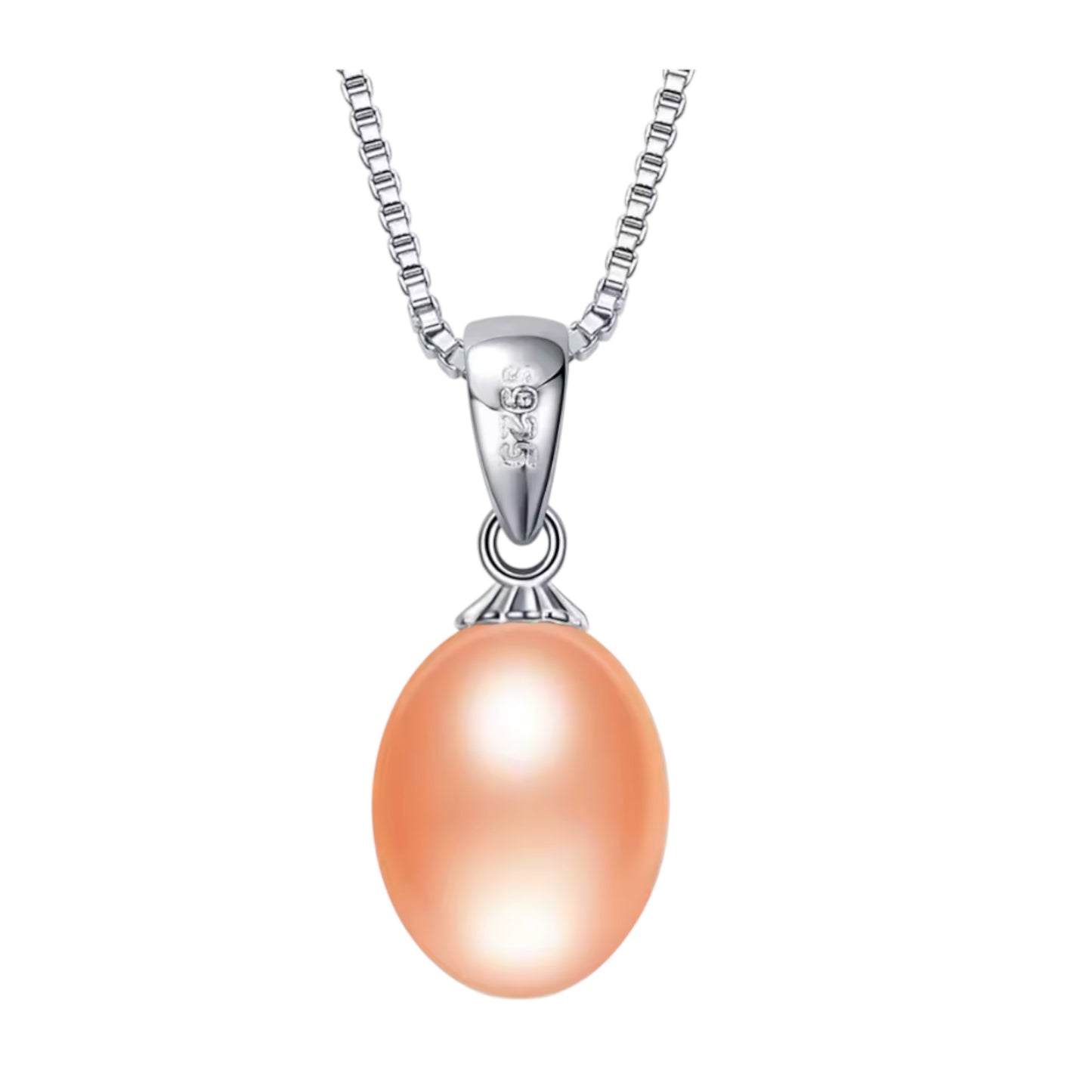 Pink pearl pendant