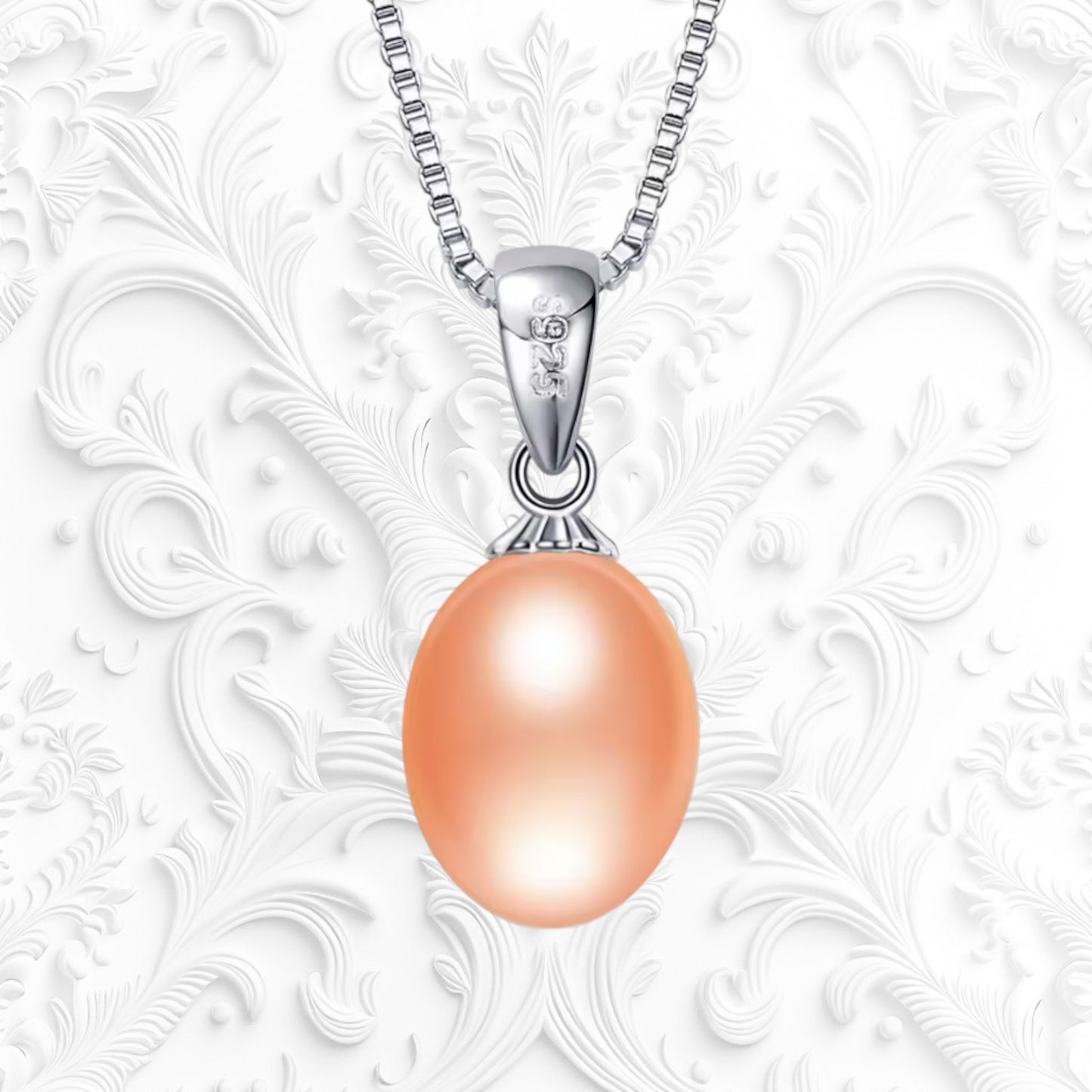 Pink pearl pendant