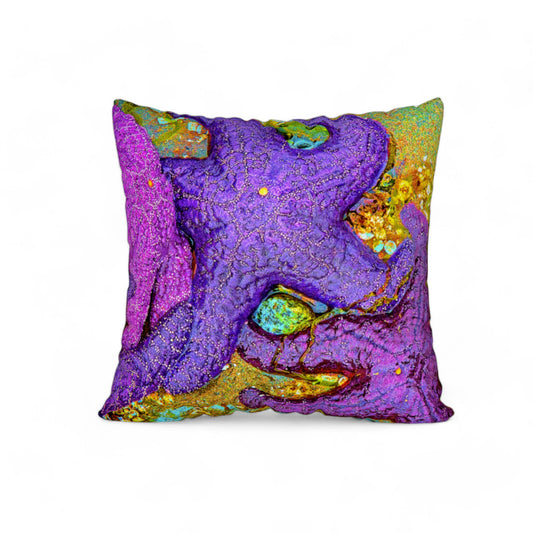 Starfish 22"x22" Throw Pillow Cover