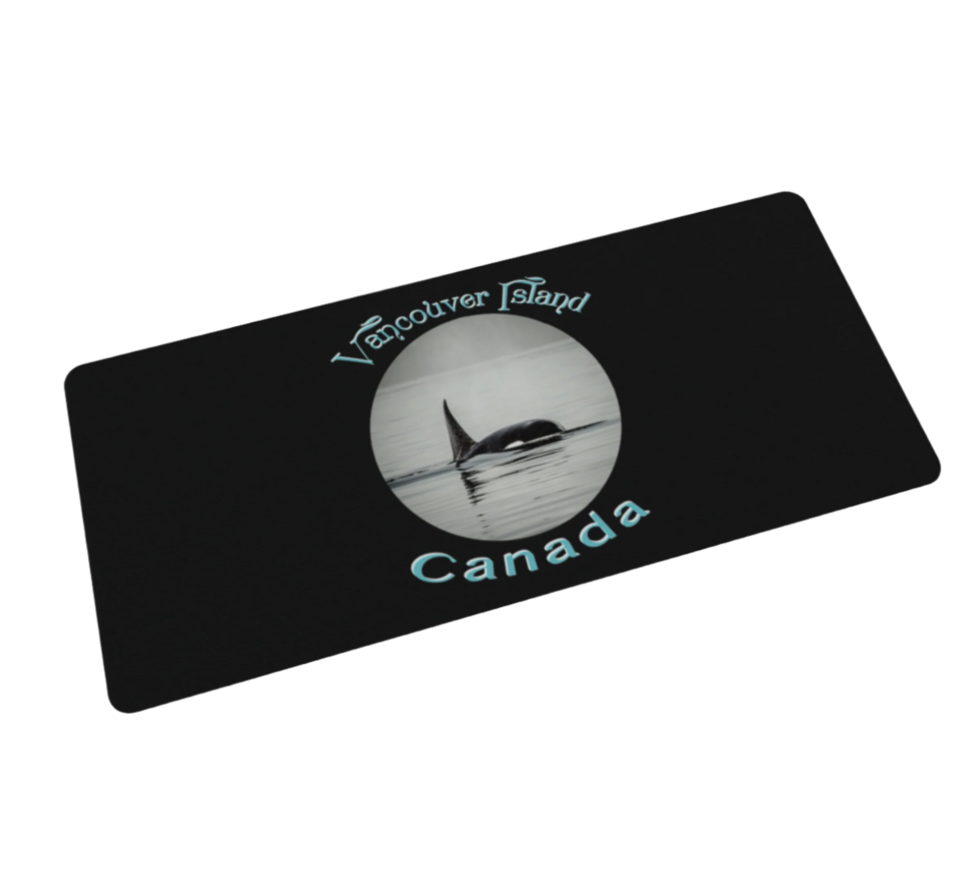 Vancouver Island Orca Spray Large Desk Mat