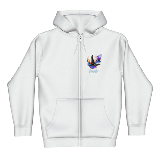 Orca Aura Vancouver Island Canada Premium Zipper Hoodie front