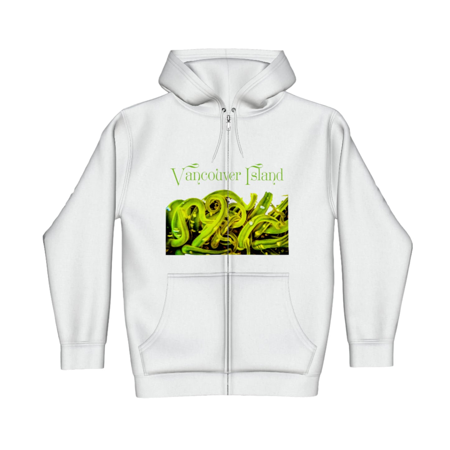 Vancouver Island Sea Anemone Premium Zipper Hoodie front