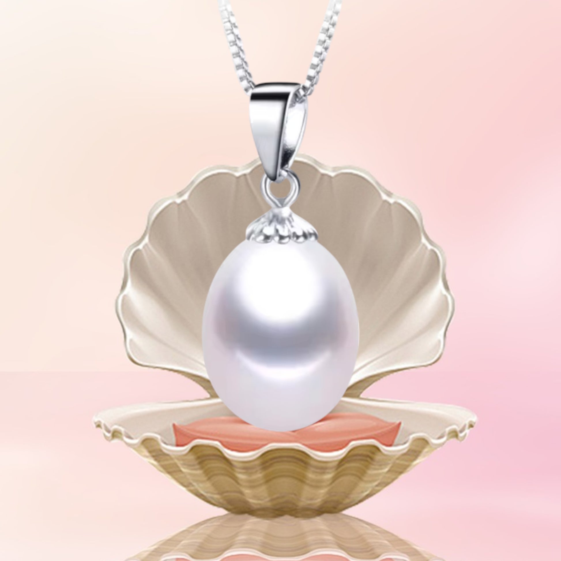 White Pearl Drop Pendant