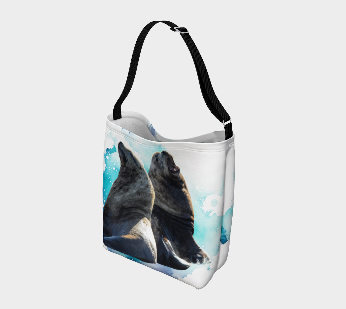 Sea Lions Communication Neoprene Day Tote