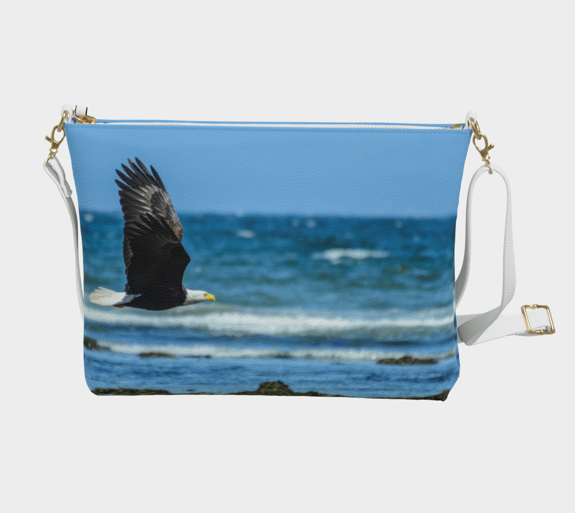 Fly Like A Eagle Vegan Leather Crossbody Purse