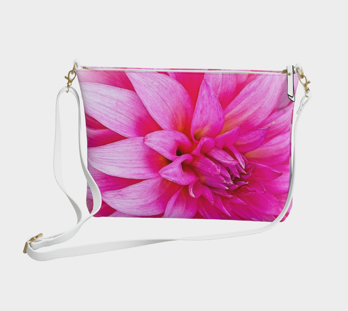 Summer Dahlia Vegan Leather Crossbody Purse