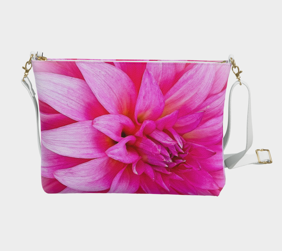 Summer Dahlia Vegan Leather Crossbody Purse