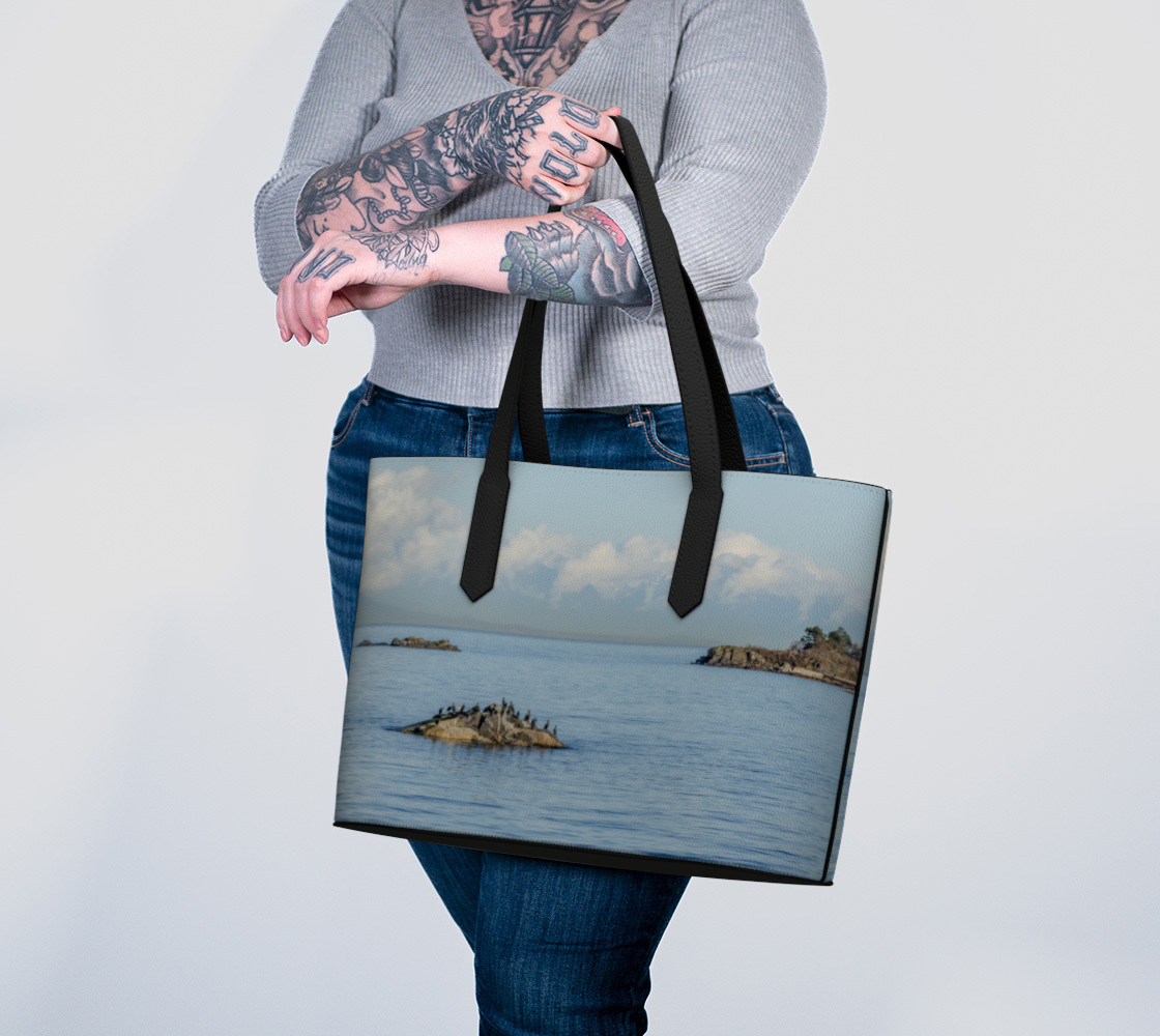 Nanoose Bay Vegan Leather Tote Bag