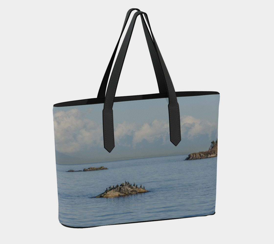 Nanoose Bay Vegan Leather Tote Bag