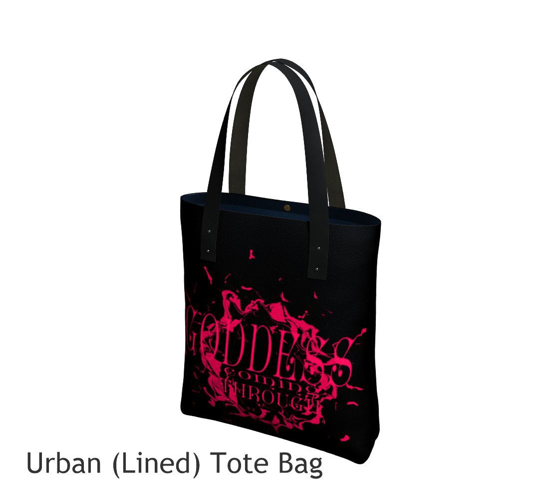 Goddess Coming Through Tote Bag by Van Isle Goddess Vancouver Island available in 2 sizes.