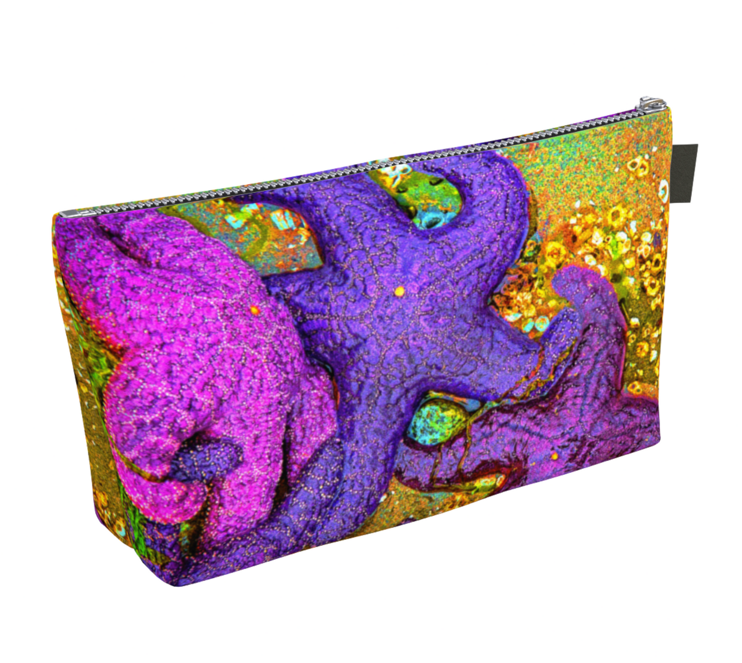 Starfish Cluster Makeup Bag by Vanislegoddess.com available in 2 sizes.