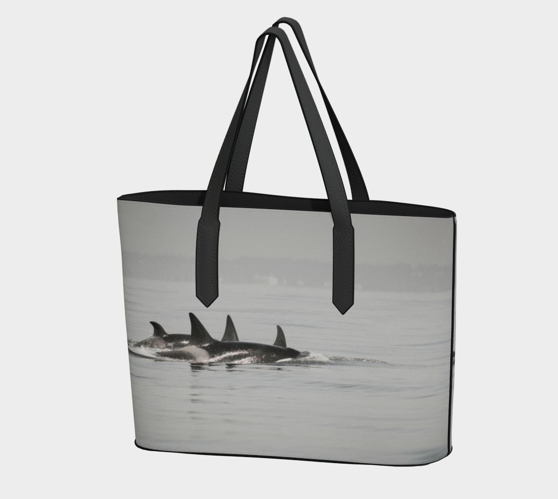 Orca Formation Vegan Leather Tote Bag