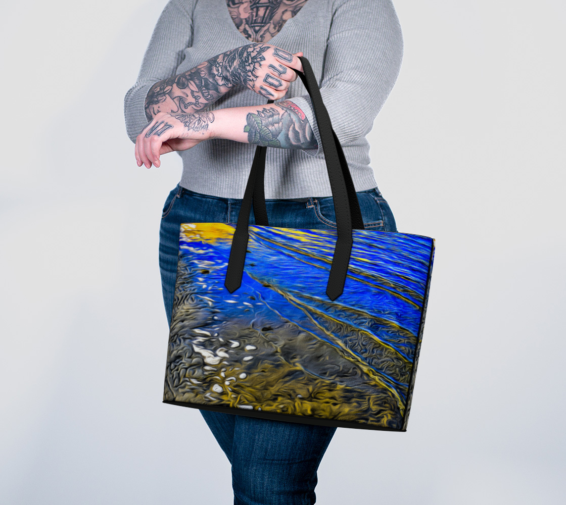 Ebb and Flow Vegan Leather Tote Bag