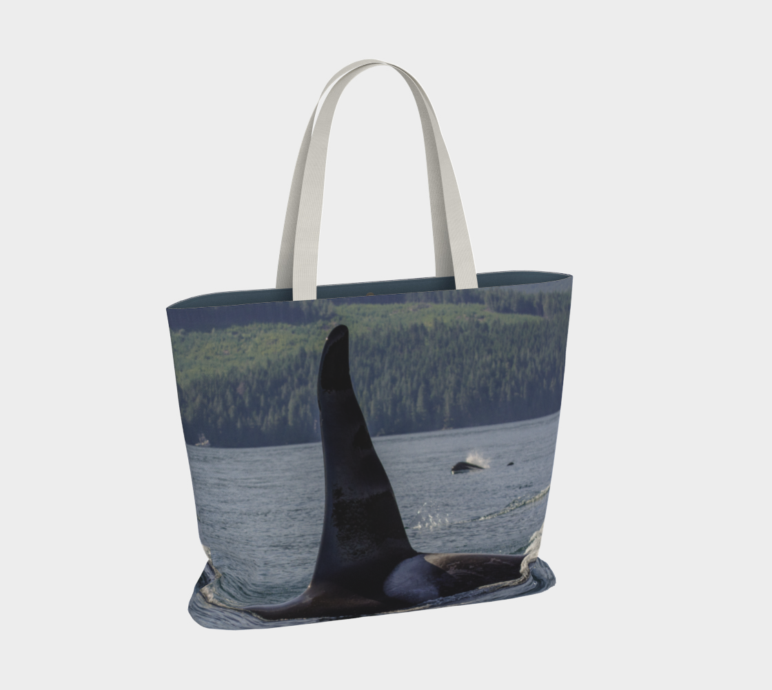 Van Isle Goddess Orca So Close oversized Market Tote.